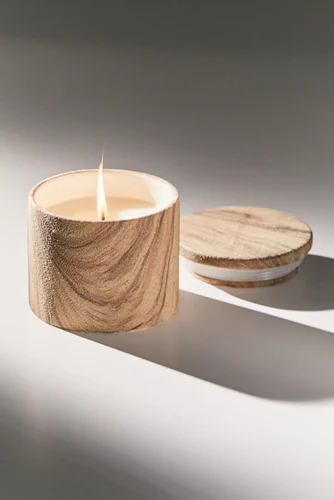 Wooden Jar Candle
